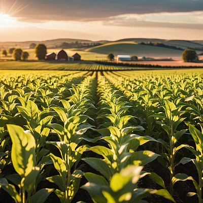 A view of an agricultural field